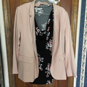 Lane Bryant Dusty Rose Light Pink Blazer 18